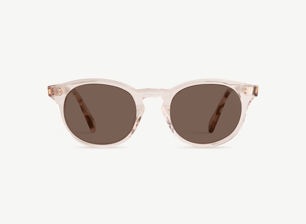 Front view of a pair of eyeglasses called the Artist in Rose