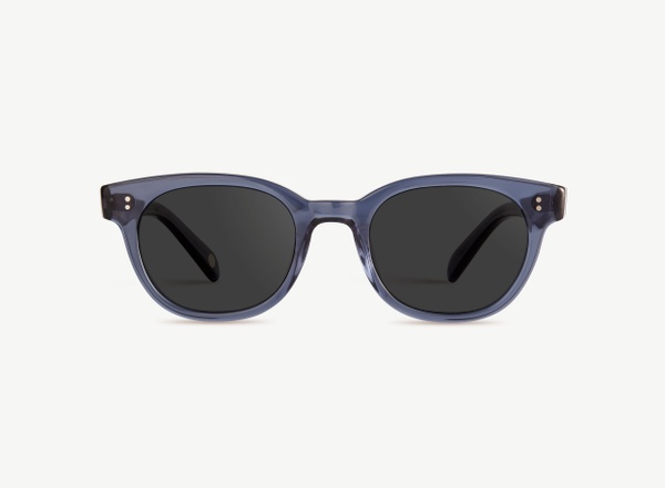 Front view of a pair of eyeglasses called the Epicure in Midnight