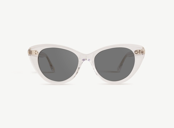 Front view of a pair of eyeglasses called the Icon in Crystal