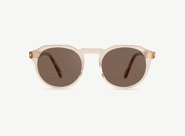 Front view of a pair of eyeglasses called the Sculptor in Sunset