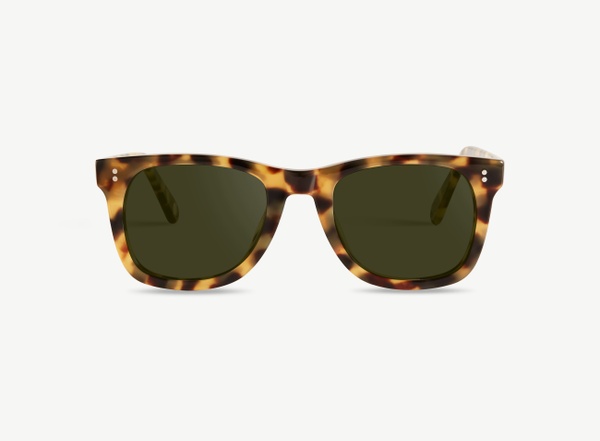 Front view of a pair of eyeglasses called the Mentor in Turtle