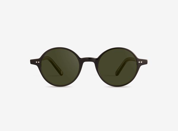 Front view of a pair of eyeglasses called the Visionary in Black
