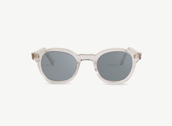 Front view of a pair of eyeglasses called the Designer in Smoke