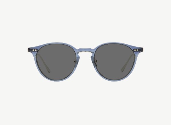 Front view of a pair of eyeglasses called the Lyricist in Midnight
