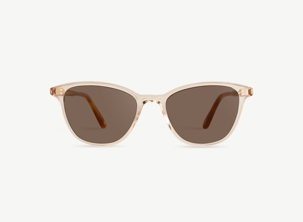 Front view of a pair of eyeglasses called the Dancer in Sunrise