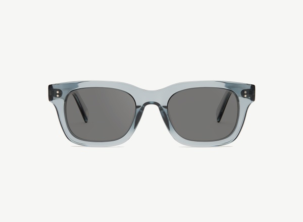 Front view of a pair of eyeglasses called the Partner in Denim