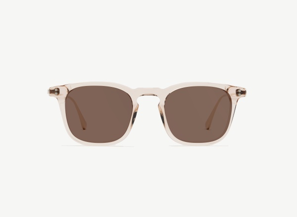 Front view of a pair of eyeglasses called the Engineer in Nude