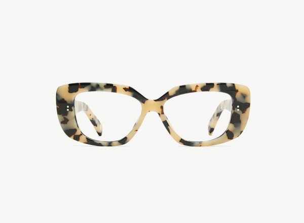 Front view of a pair of eyeglasses called the Actress in Diorite