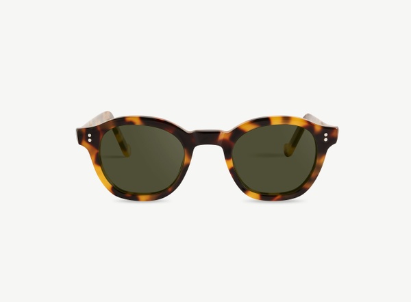 Front view of a pair of eyeglasses called the Designer in Chestnut