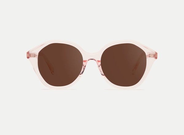 Front view of a pair of eyeglasses called the Angel in Soda