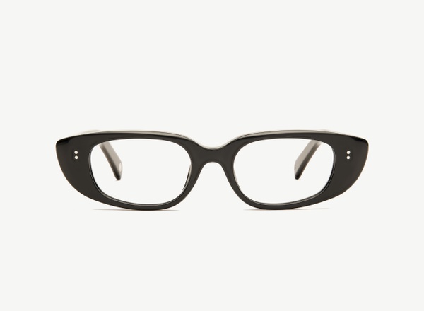 Front view of a pair of eyeglasses called the Darling in Black