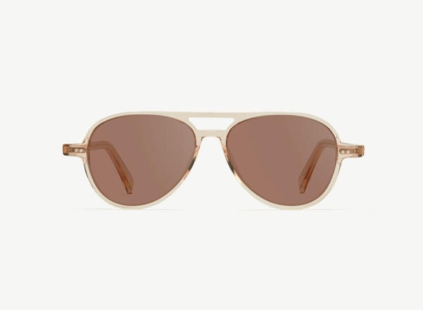 Front view of a pair of eyeglasses called the Radical in Nude