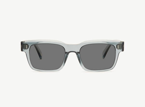 Front view of a pair of eyeglasses called the Expert in Denim