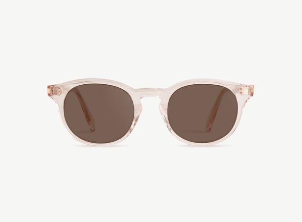 Front view of a pair of eyeglasses called the Artist in Soda