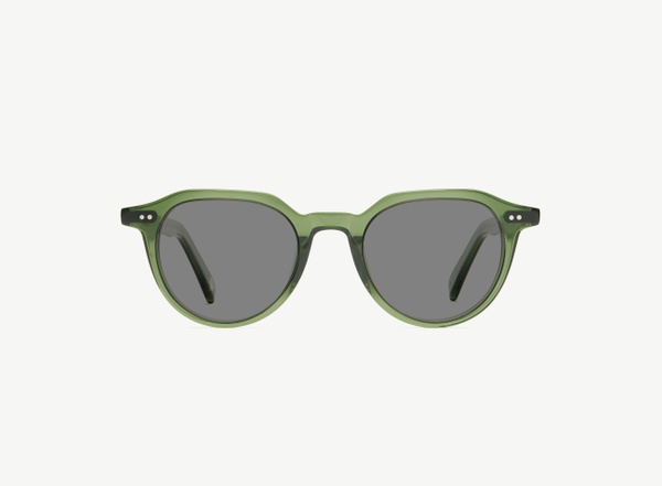 Front view of a pair of eyeglasses called the Director in Jade