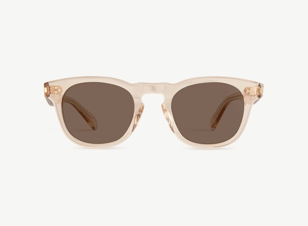 Front view of a pair of eyeglasses called the Diva in Nude