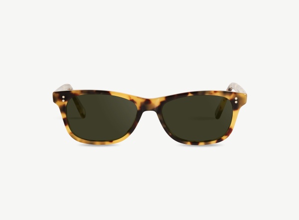 Front view of a pair of eyeglasses called the Romantic in Turtle