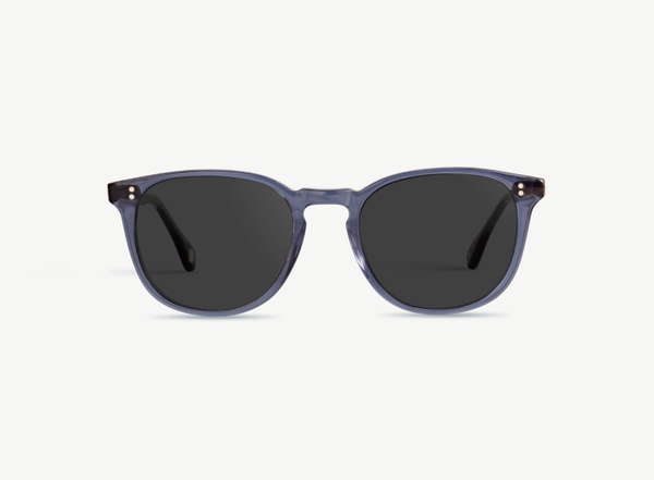 Front view of a pair of eyeglasses called the Pal in Midnight