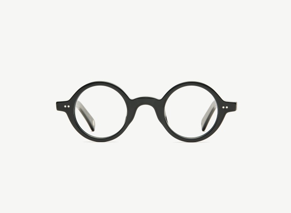Front view of a pair of eyeglasses called the Poet in Black