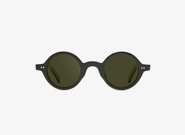 Front view of a pair of eyeglasses called the Poet in Black