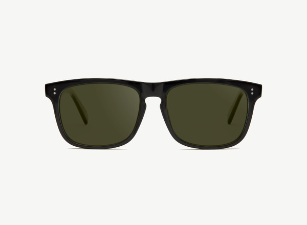 Front view of a pair of eyeglasses called the Captain in Black