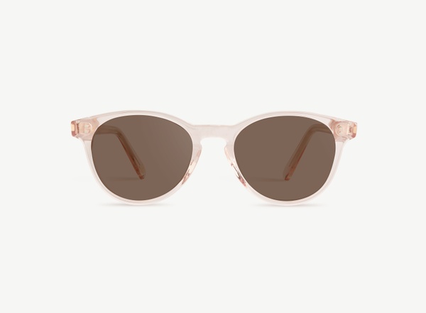 Front view of a pair of eyeglasses called the Fashioner in Soda