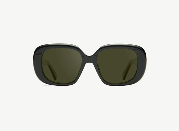 Front view of a pair of eyeglasses called the Fan in Black