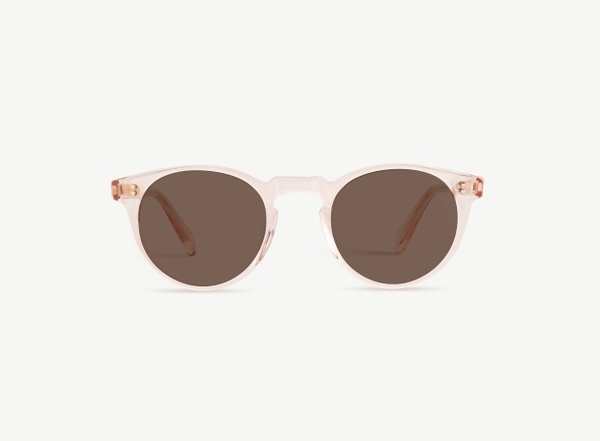 Front view of a pair of eyeglasses called the Bohemian in Soda