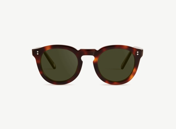 Front view of a pair of eyeglasses called the Charmer in Cognac