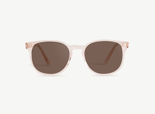 Front view of a pair of eyeglasses called the Superhero in Soda