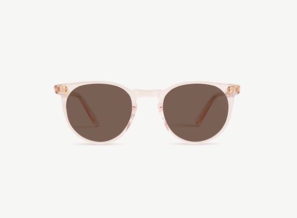 Front view of a pair of eyeglasses called the Parisian in Soda