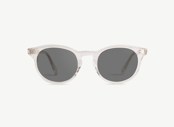 Front view of a pair of eyeglasses called the Artist in Crystal
