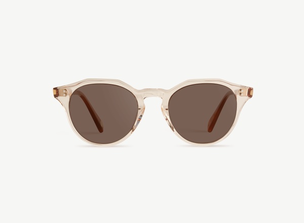 Front view of a pair of eyeglasses called the Maestro in Sunrise