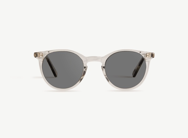 Front view of a pair of eyeglasses called the Traveller in Frost
