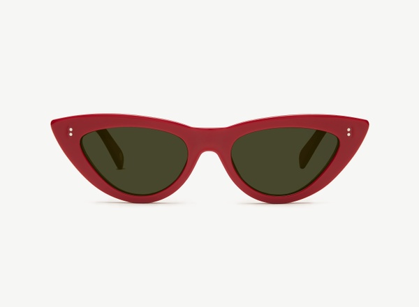 Front view of a pair of eyeglasses called the Beauty in Ruby