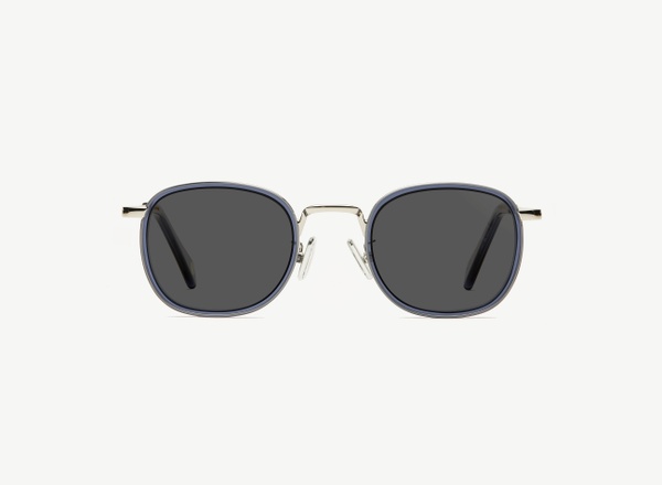Front view of a pair of eyeglasses called the Diplomat in Midnight