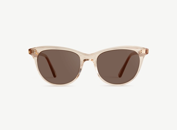 Front view of a pair of eyeglasses called the Ballerina in Sunrise