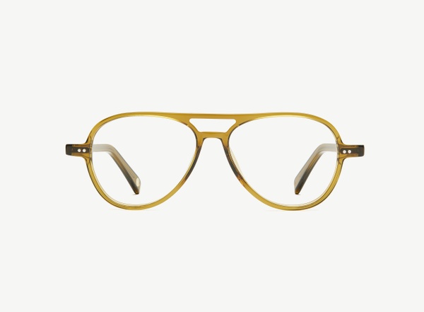 Front view of a pair of eyeglasses called the Radical in Olive