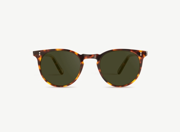 Front view of a pair of eyeglasses called the Parisian in Tortoise