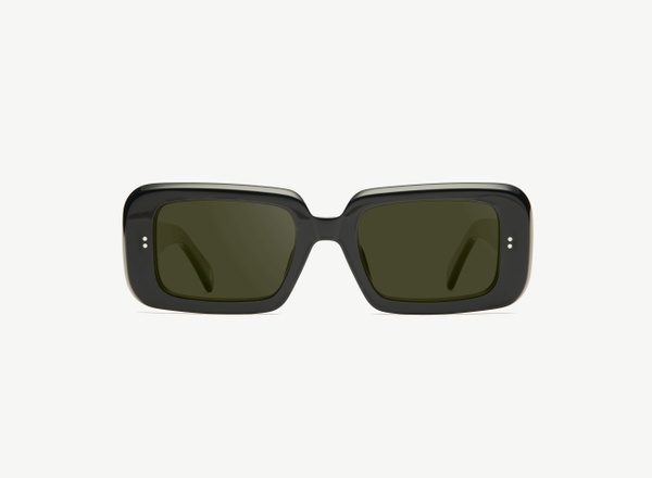 Front view of a pair of eyeglasses called the Boss in Black