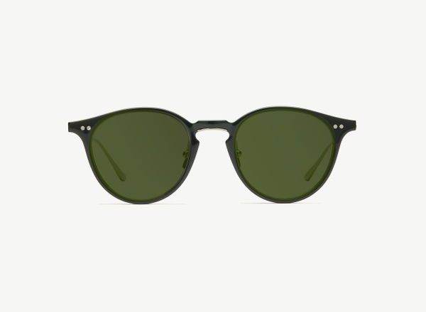 Front view of a pair of eyeglasses called the Lyricist in Black