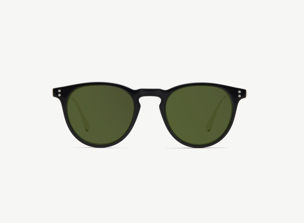 Front view of a pair of eyeglasses called the Mediator in Black