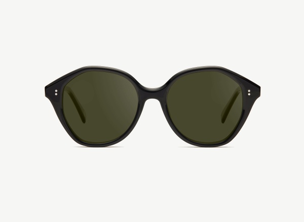 Front view of a pair of eyeglasses called the Angel in Black