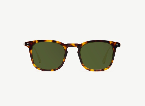 Front view of a pair of eyeglasses called the Engineer in Tortoise