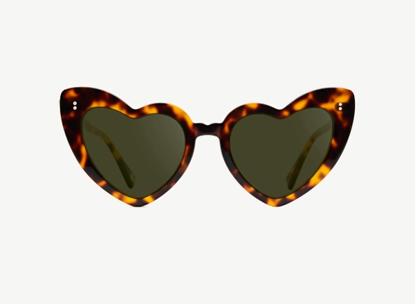 Front view of a pair of eyeglasses called the Donna in Tortoise