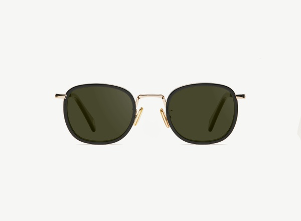 Front view of a pair of eyeglasses called the Diplomat in Black