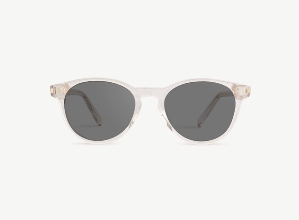Front view of a pair of eyeglasses called the Fashioner in Crystal